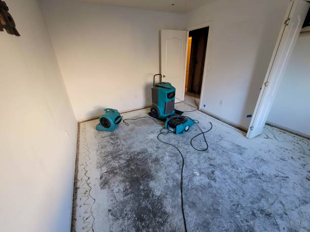 Water damage restoration process in Ames, TX